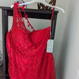 Red homecoming dress